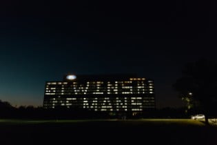 Ford Illuminates Headquarters to Celebrate Ford GT  Histo...